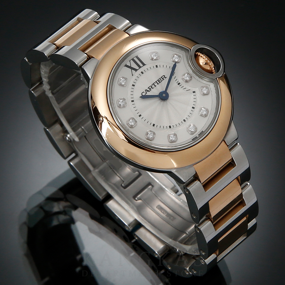CARTIER(USED)까르띠에 발롱블루 28 콤비 11P 다이아