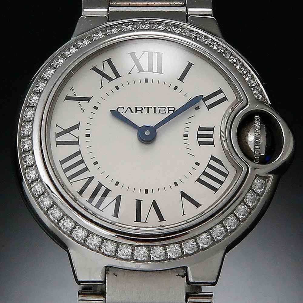 CARTIER(USED)까르띠에 발롱블루28 다이아 베젤