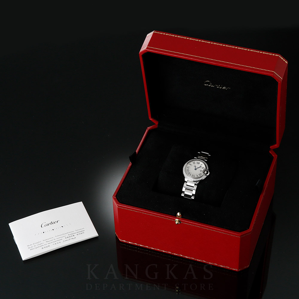 CARTIER(USED)까르띠에 발롱블루 다이아 스틸 워치