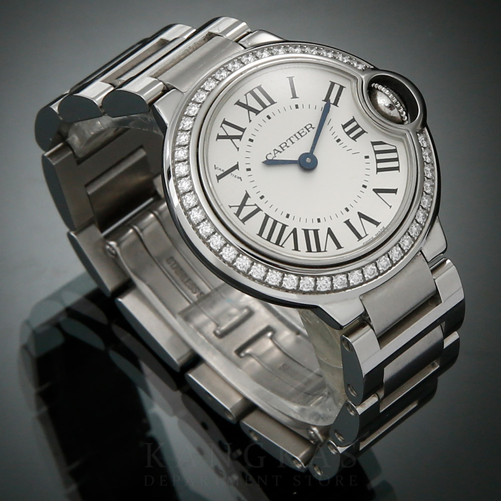 CARTIER(USED)까르띠에 발롱블루 다이아 스틸 워치