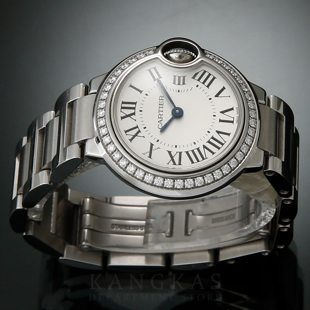 CARTIER(USED)까르띠에 발롱블루 다이아 스틸 워치
