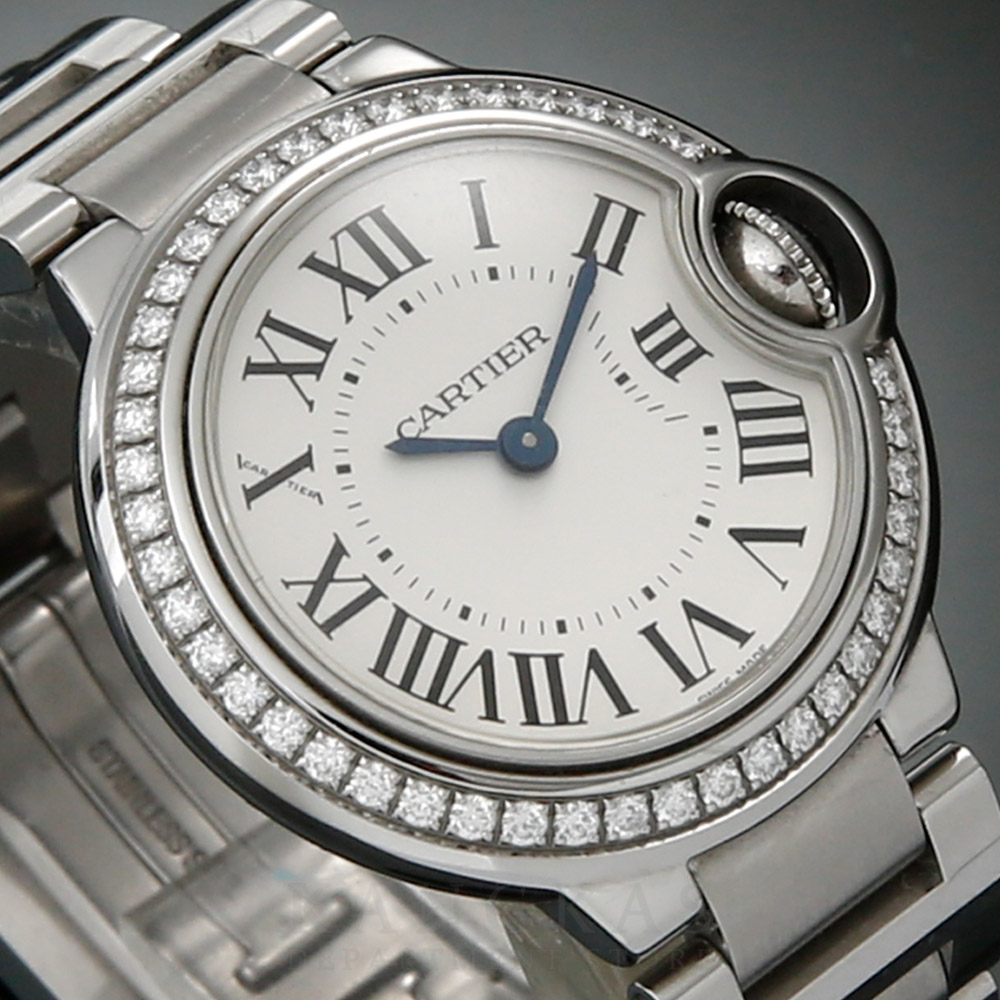CARTIER(USED)까르띠에 발롱블루 다이아 스틸 워치