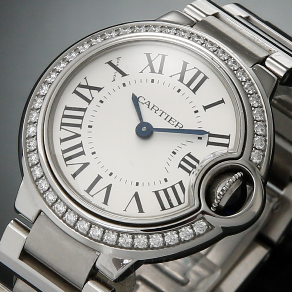 CARTIER(USED)까르띠에 발롱블루 다이아 스틸 워치