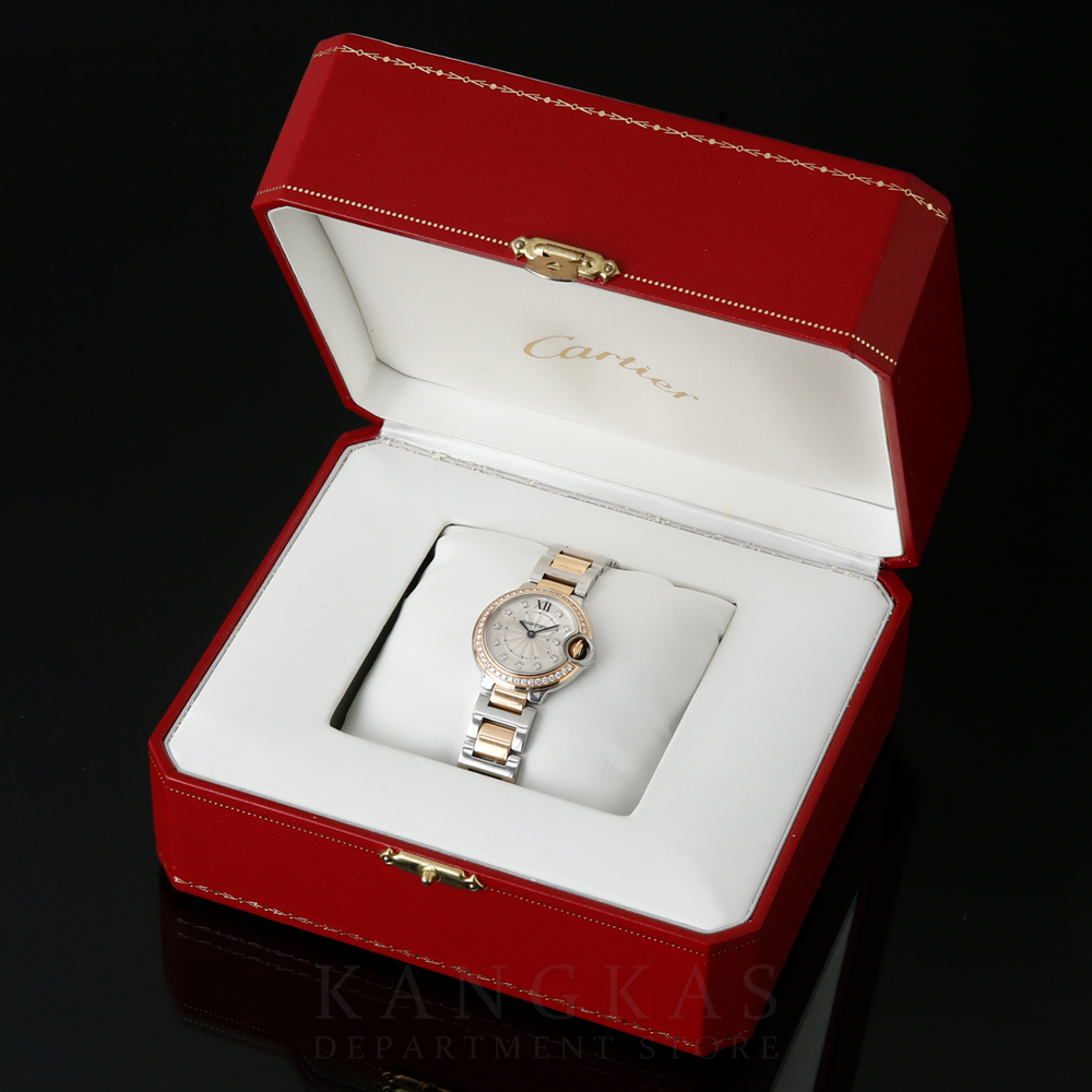 CARTIER(USED)까르띠에 다이아 베젤 발롱블루28
