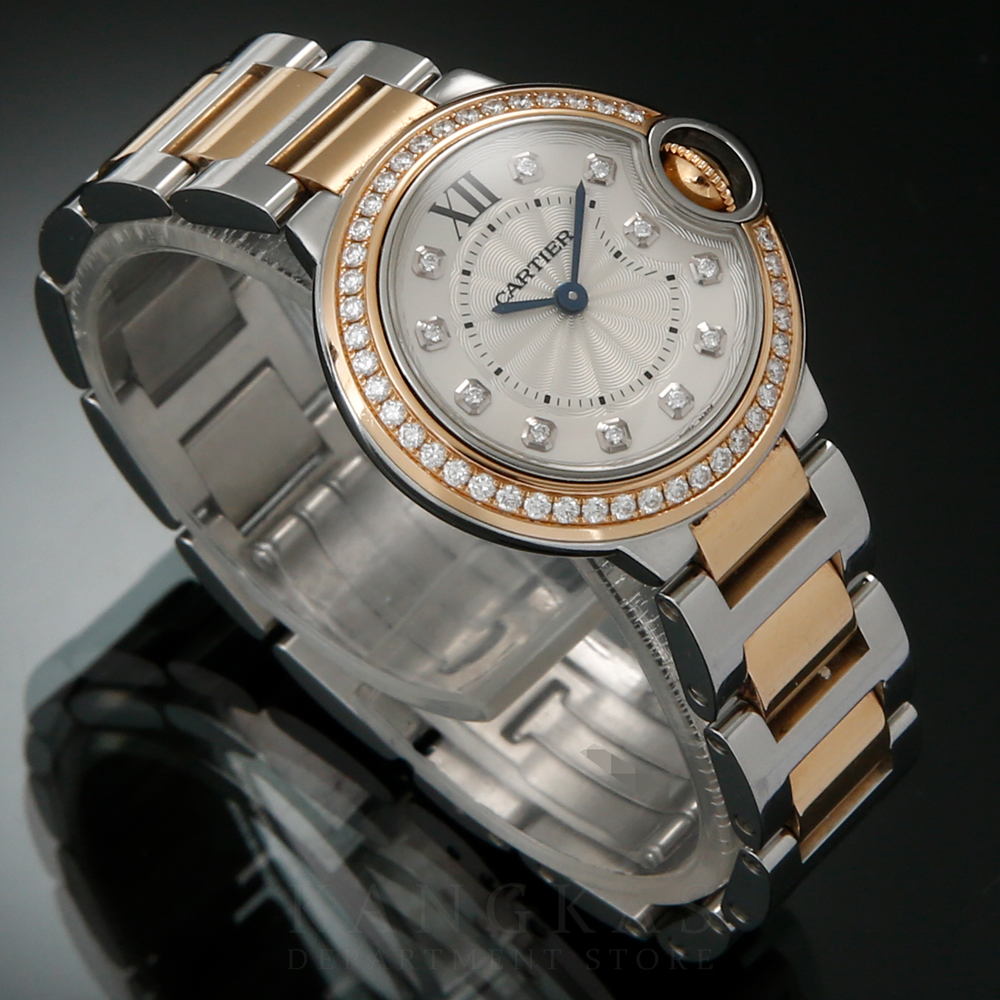 CARTIER(USED)까르띠에 다이아 베젤 발롱블루28