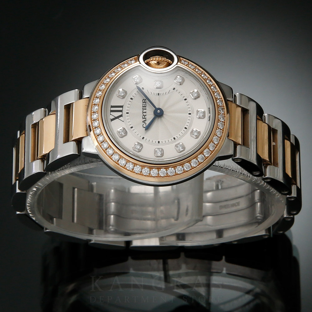 CARTIER(USED)까르띠에 다이아 베젤 발롱블루28