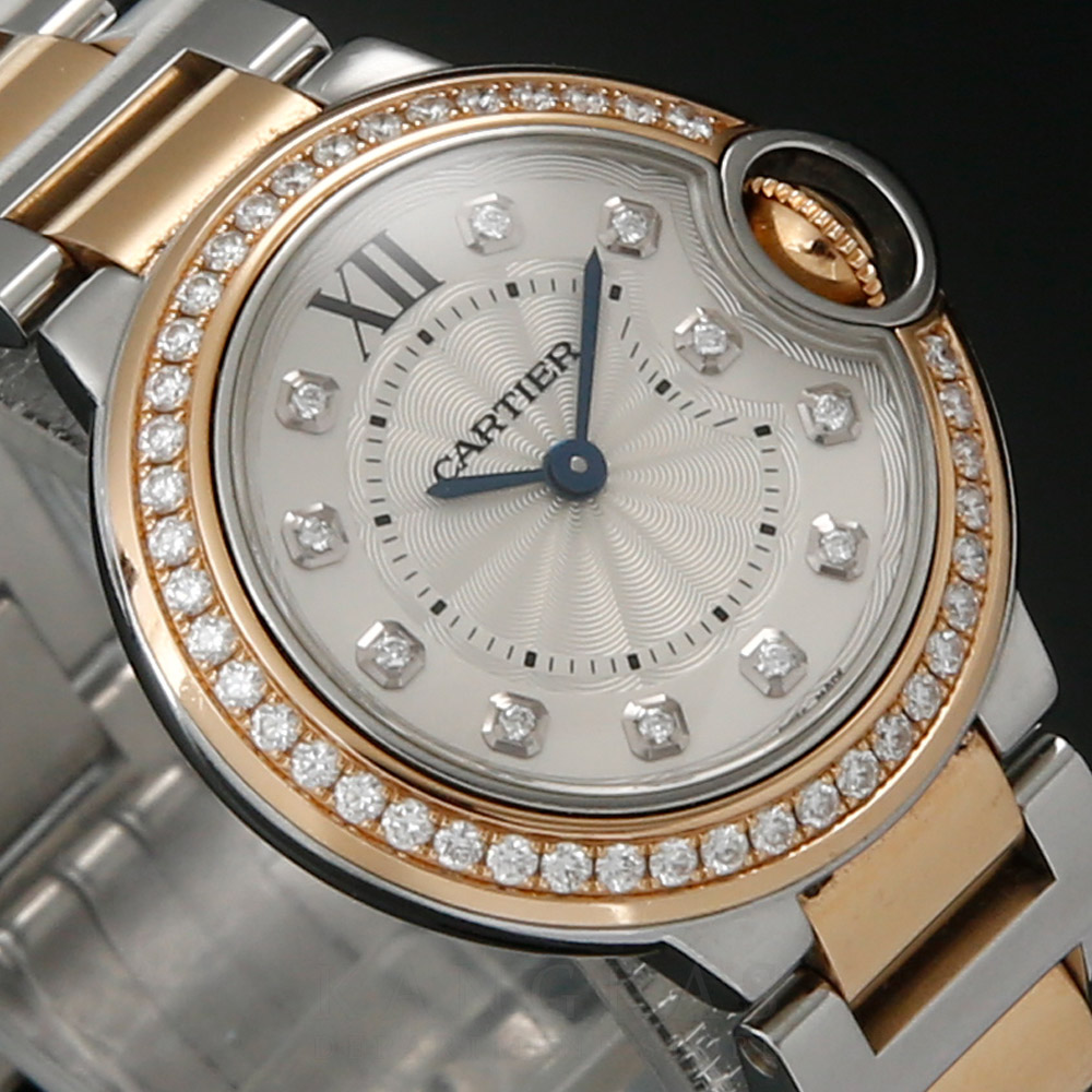 CARTIER(USED)까르띠에 다이아 베젤 발롱블루28