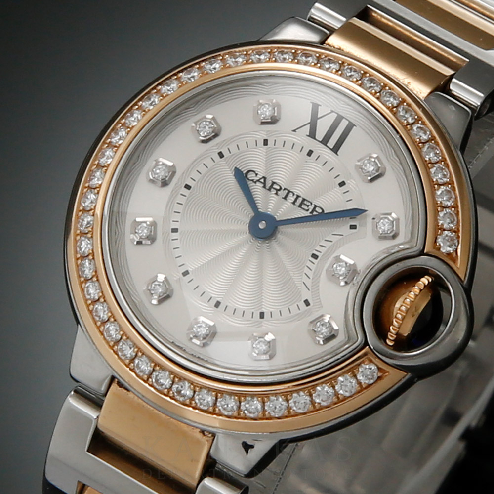 CARTIER(USED)까르띠에 다이아 베젤 발롱블루28