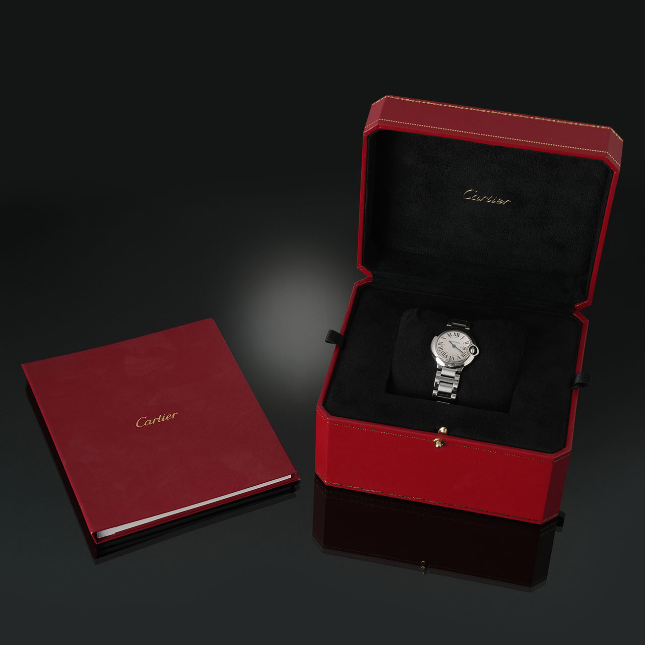 CARTIER(USED)까르띠에 발롱블루 28 스틸 쿼츠 W69010Z4