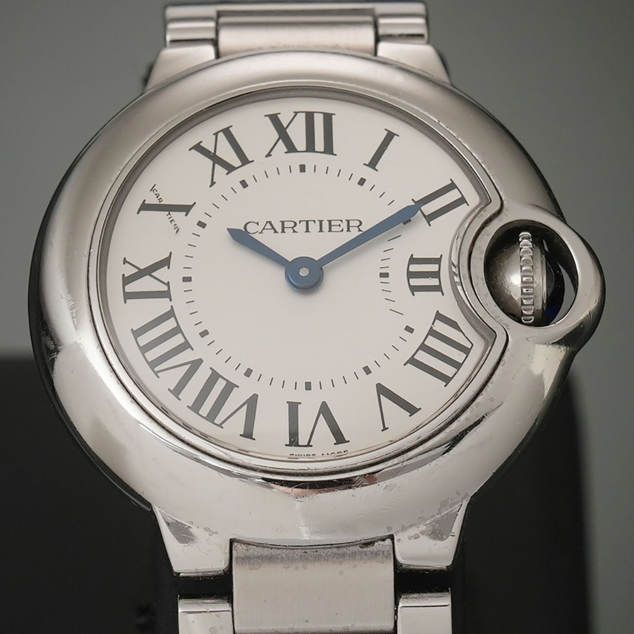 CARTIER(USED)까르띠에 발롱블루 28 스틸 쿼츠 W69010Z4
