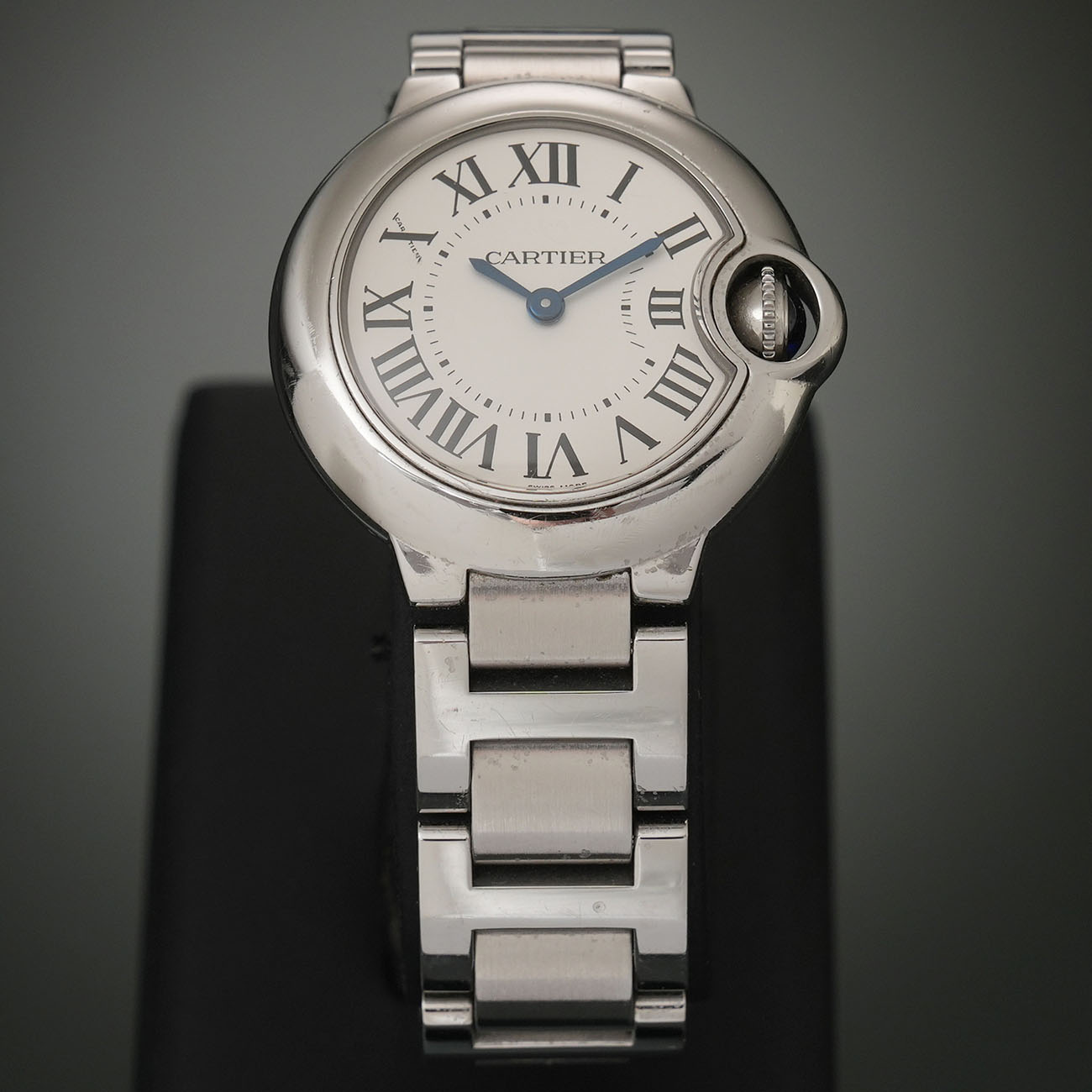 CARTIER(USED)까르띠에 발롱블루 28 스틸 쿼츠 W69010Z4
