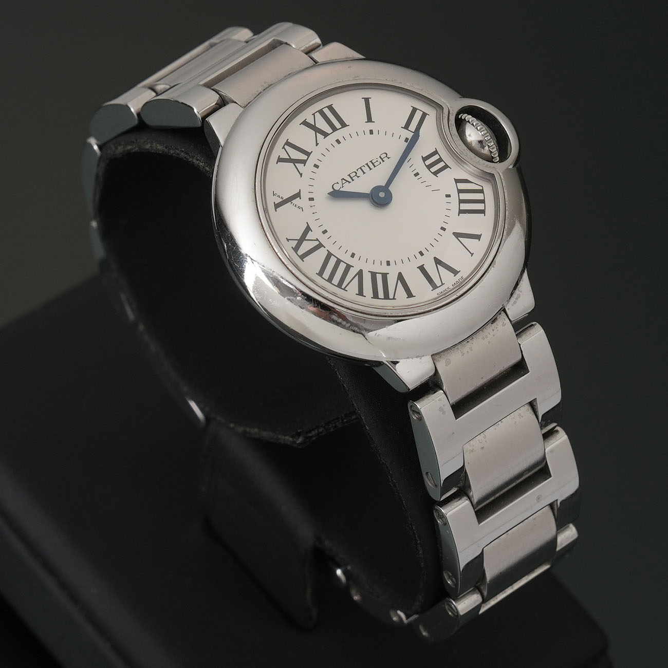 CARTIER(USED)까르띠에 발롱블루 28 스틸 쿼츠 W69010Z4