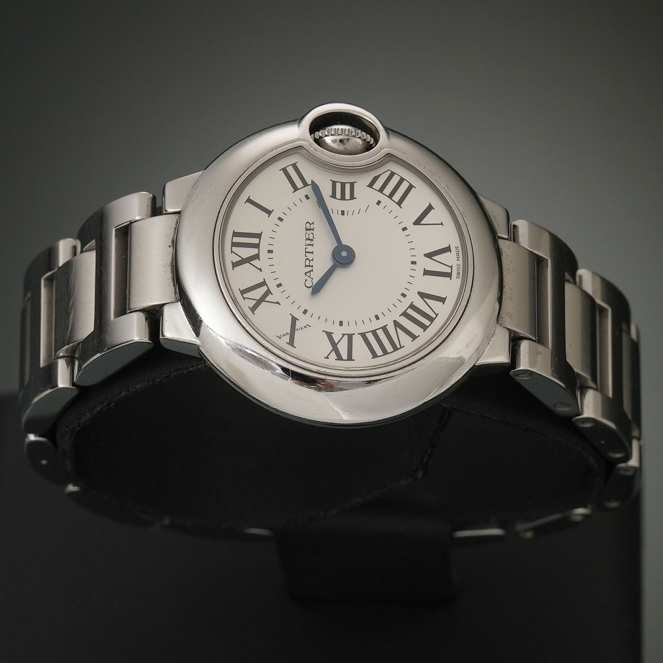 CARTIER(USED)까르띠에 발롱블루 28 스틸 쿼츠 W69010Z4
