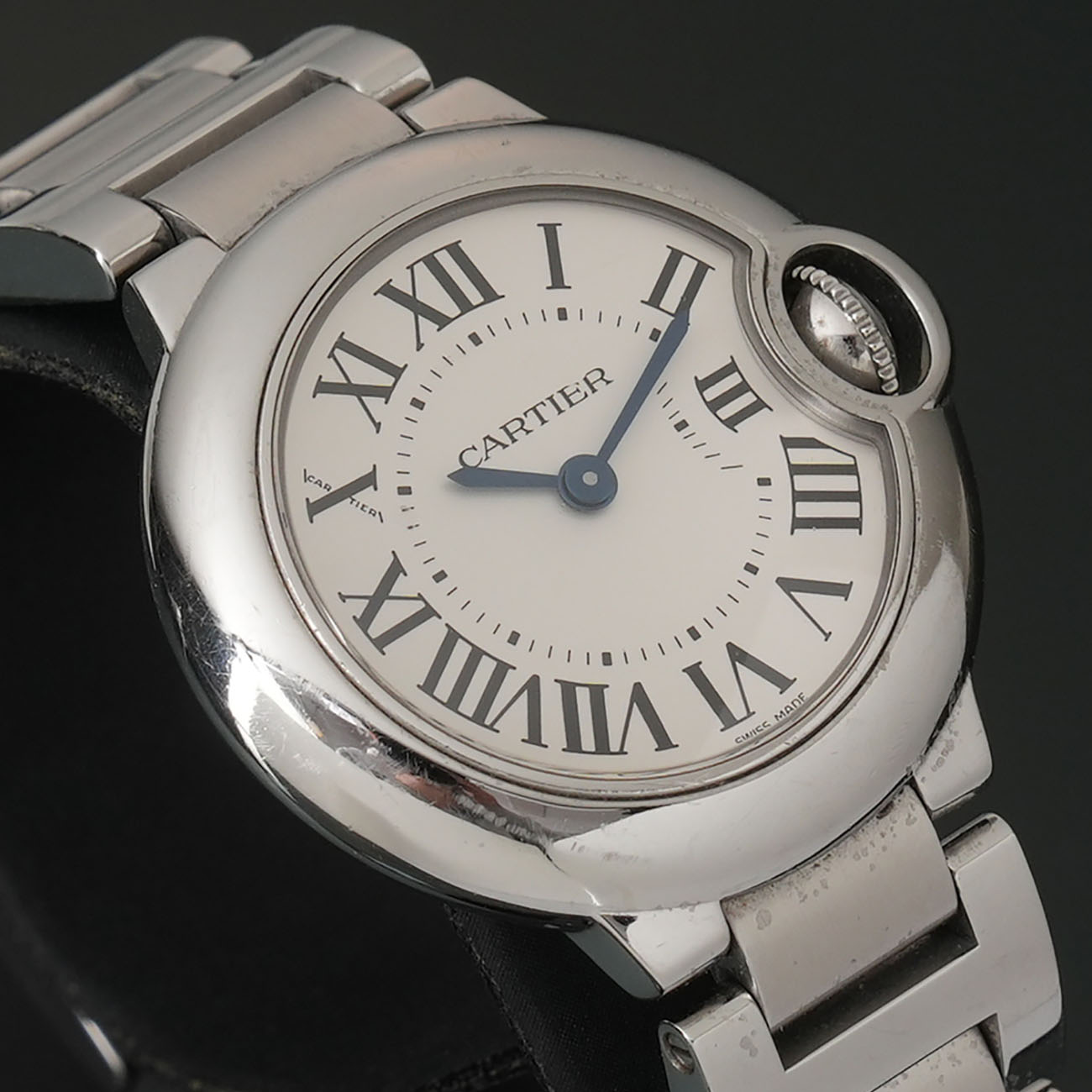 CARTIER(USED)까르띠에 발롱블루 28 스틸 쿼츠 W69010Z4