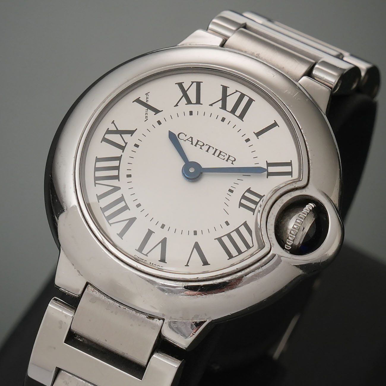 CARTIER(USED)까르띠에 발롱블루 28 스틸 쿼츠 W69010Z4