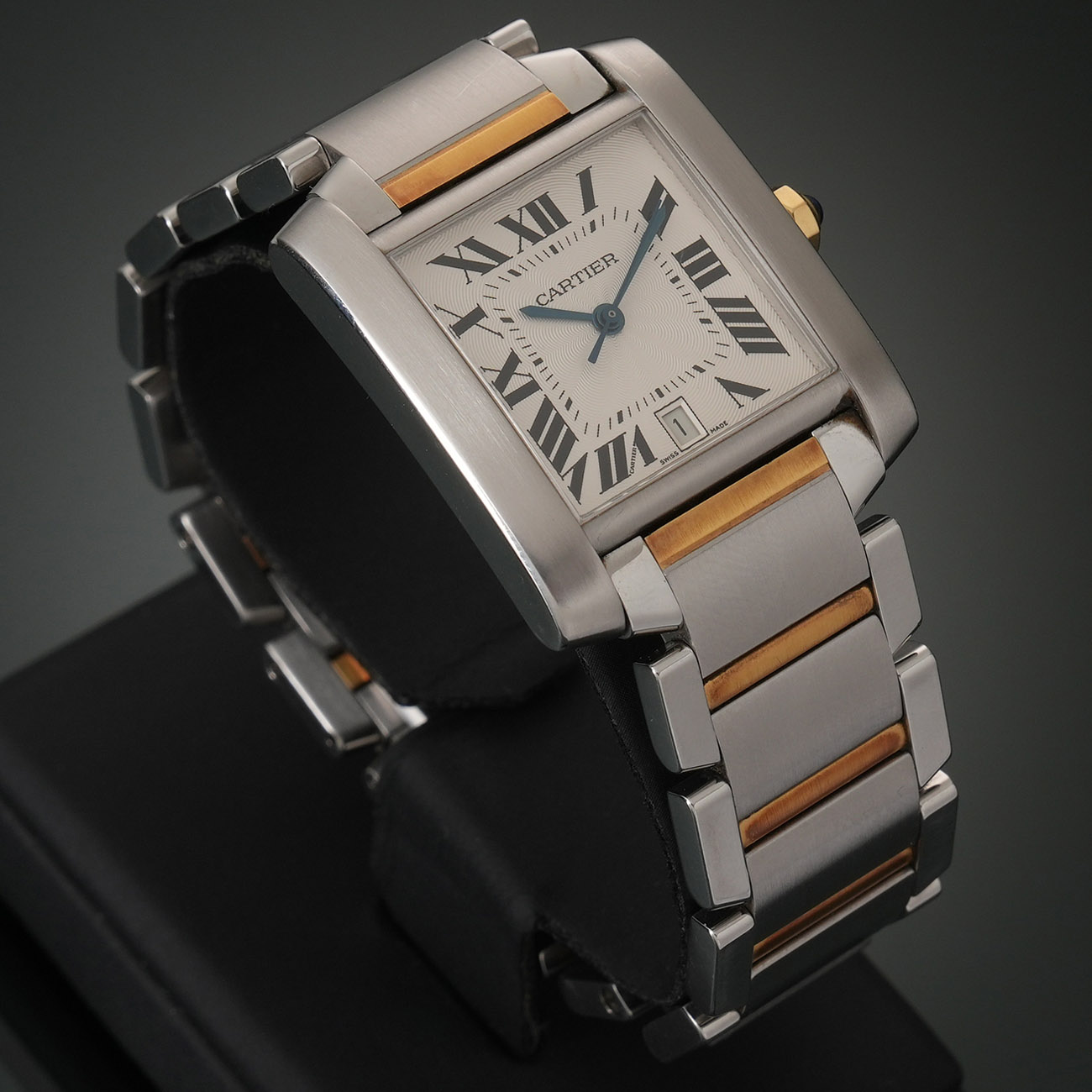 CARTIER(USED)까르띠에 탱크 프랑세즈 콤비 라지 W51005Q4