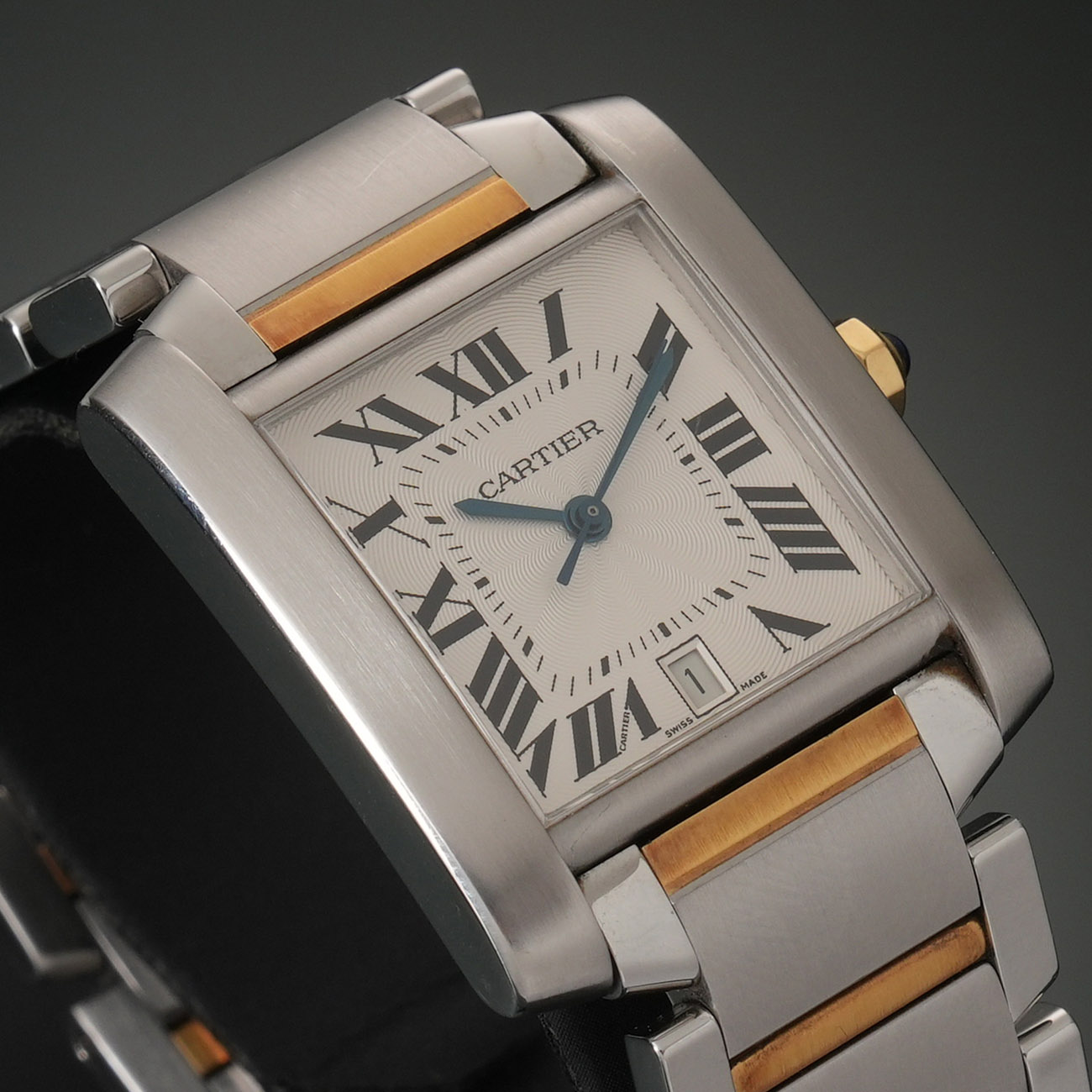 CARTIER(USED)까르띠에 탱크 프랑세즈 콤비 라지 W51005Q4