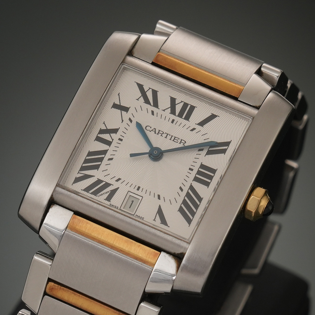 CARTIER(USED)까르띠에 탱크 프랑세즈 콤비 라지 W51005Q4