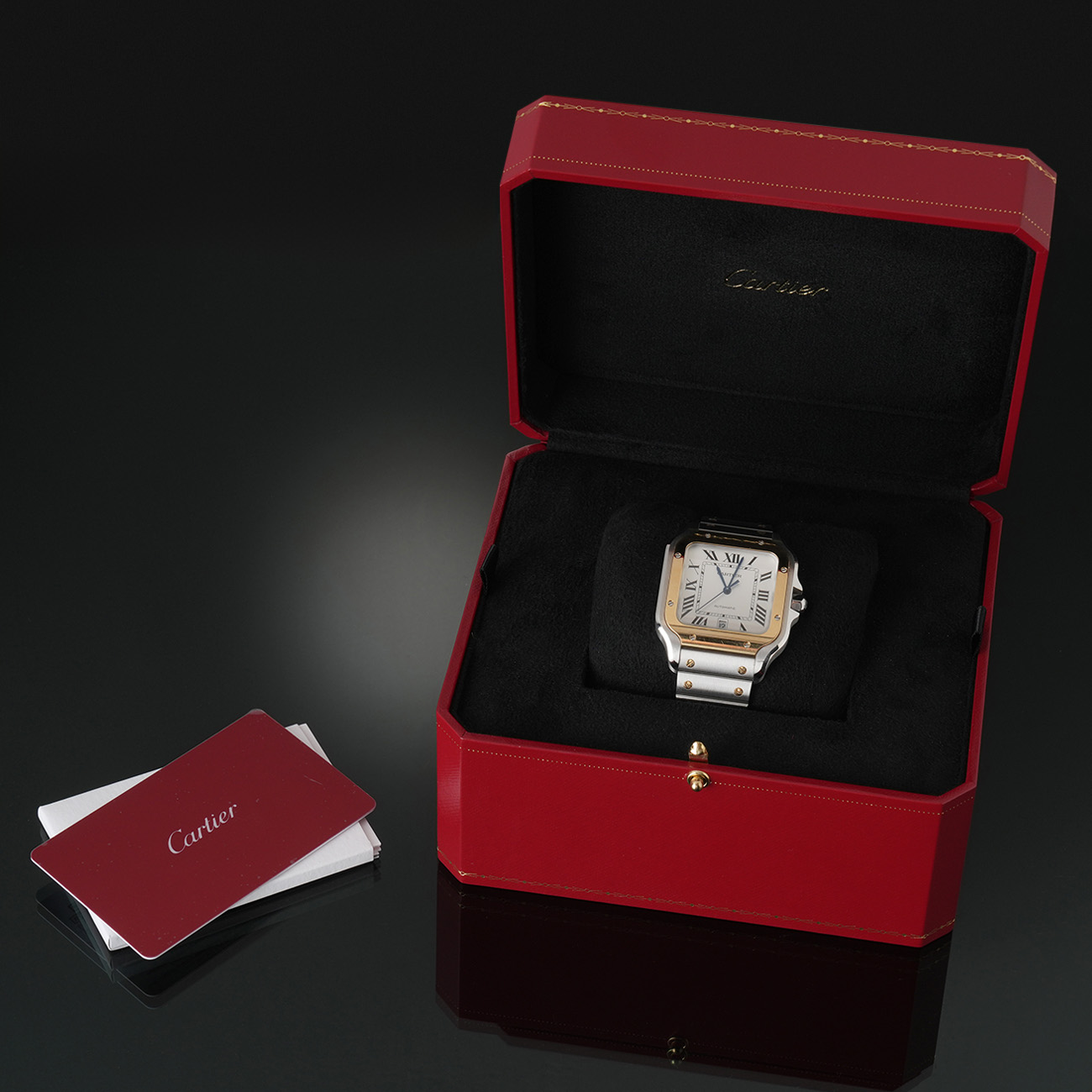CARTIER(USED)까르띠에 산토스 드 까르띠에 라지 콤비 W2SA0009