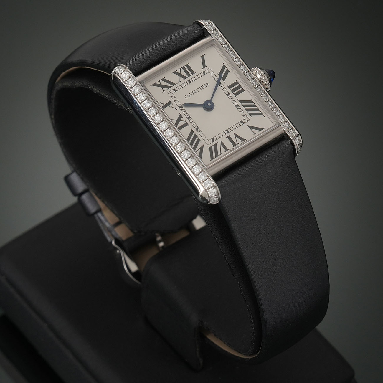 CARTIER(USED)까르띠에 탱크 머스트 스몰 다이아베젤 W4TA0016