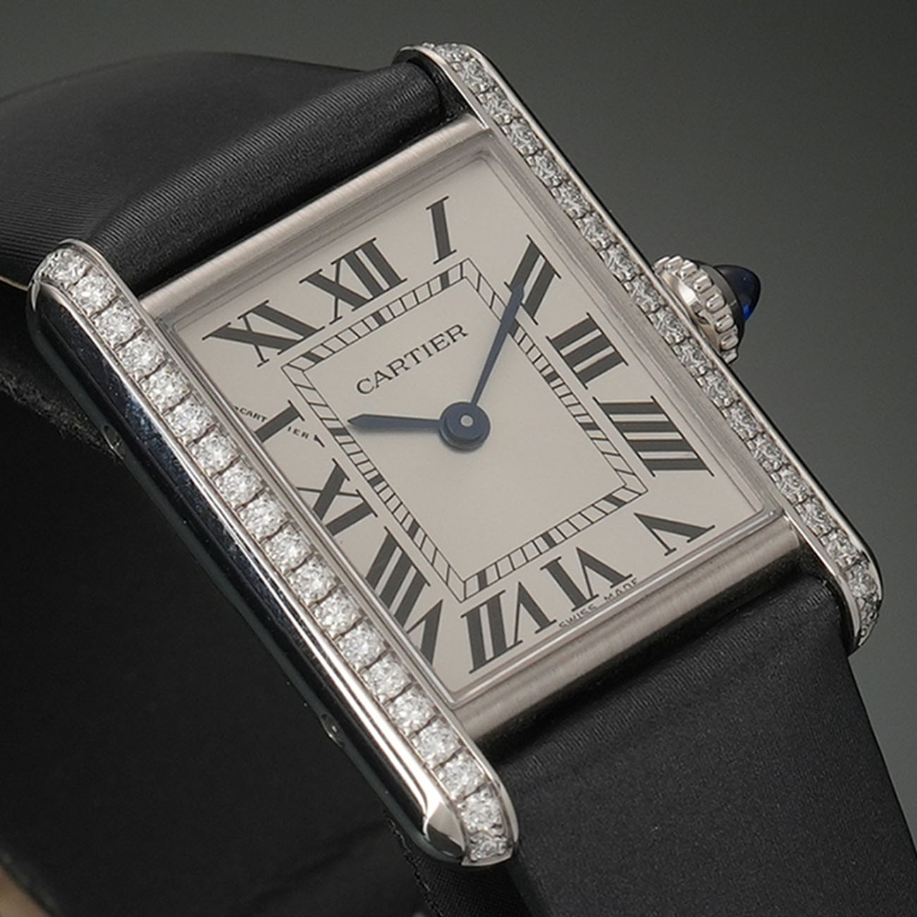 CARTIER(USED)까르띠에 탱크 머스트 스몰 다이아베젤 W4TA0016