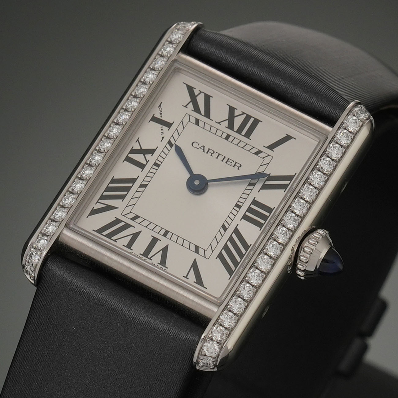 CARTIER(USED)까르띠에 탱크 머스트 스몰 다이아베젤 W4TA0016
