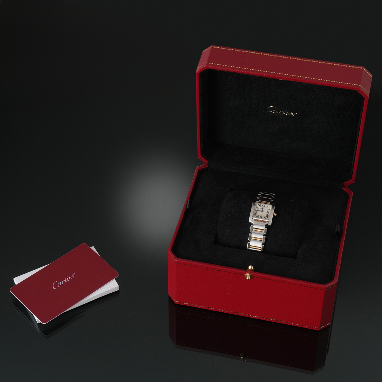 CARTIER(USED)까르띠에 탱크 프랑세즈 콤비 W51007Q4