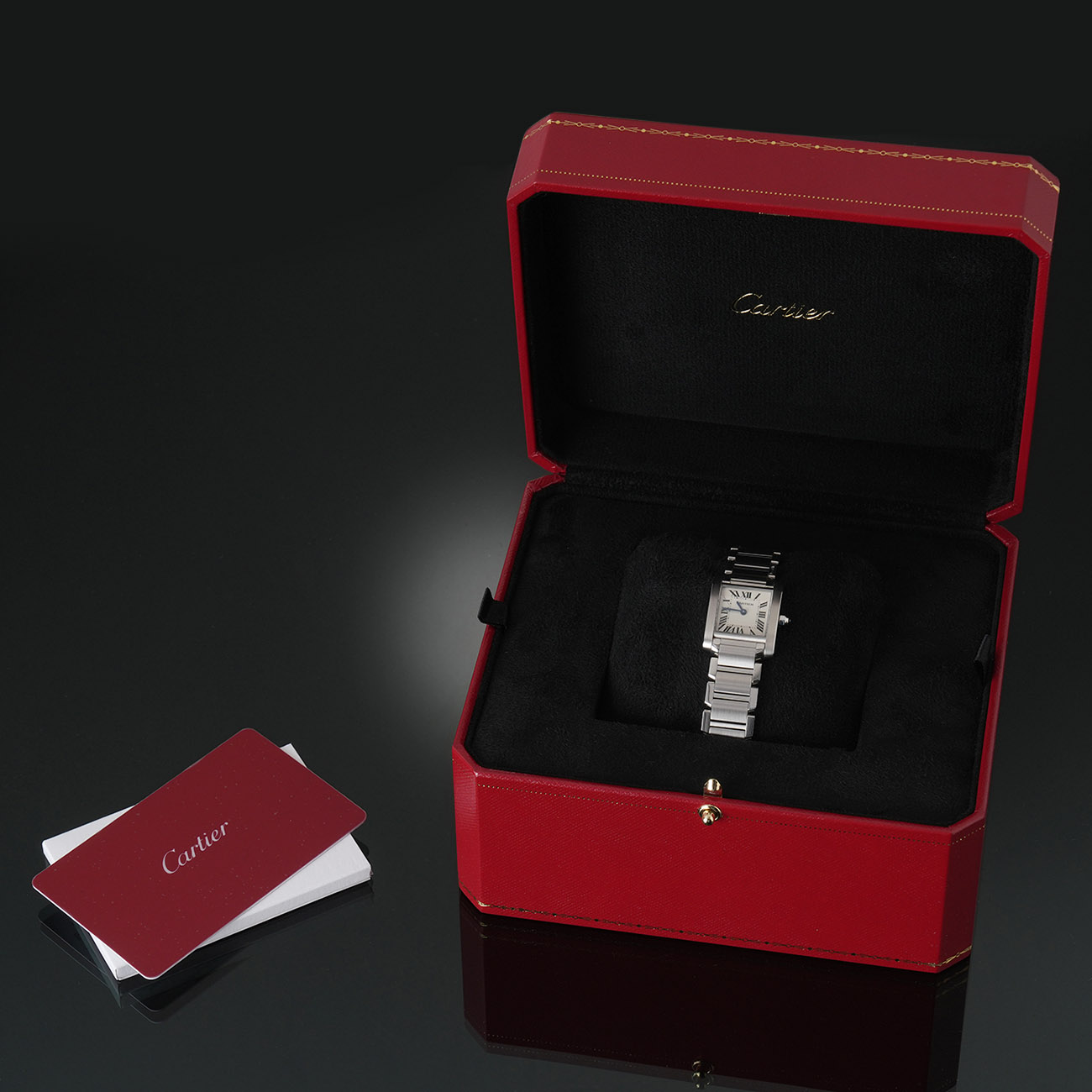 CARTIER(USED)까르띠에 탱크 프랑세즈 스몰 쿼츠 W51008Q3