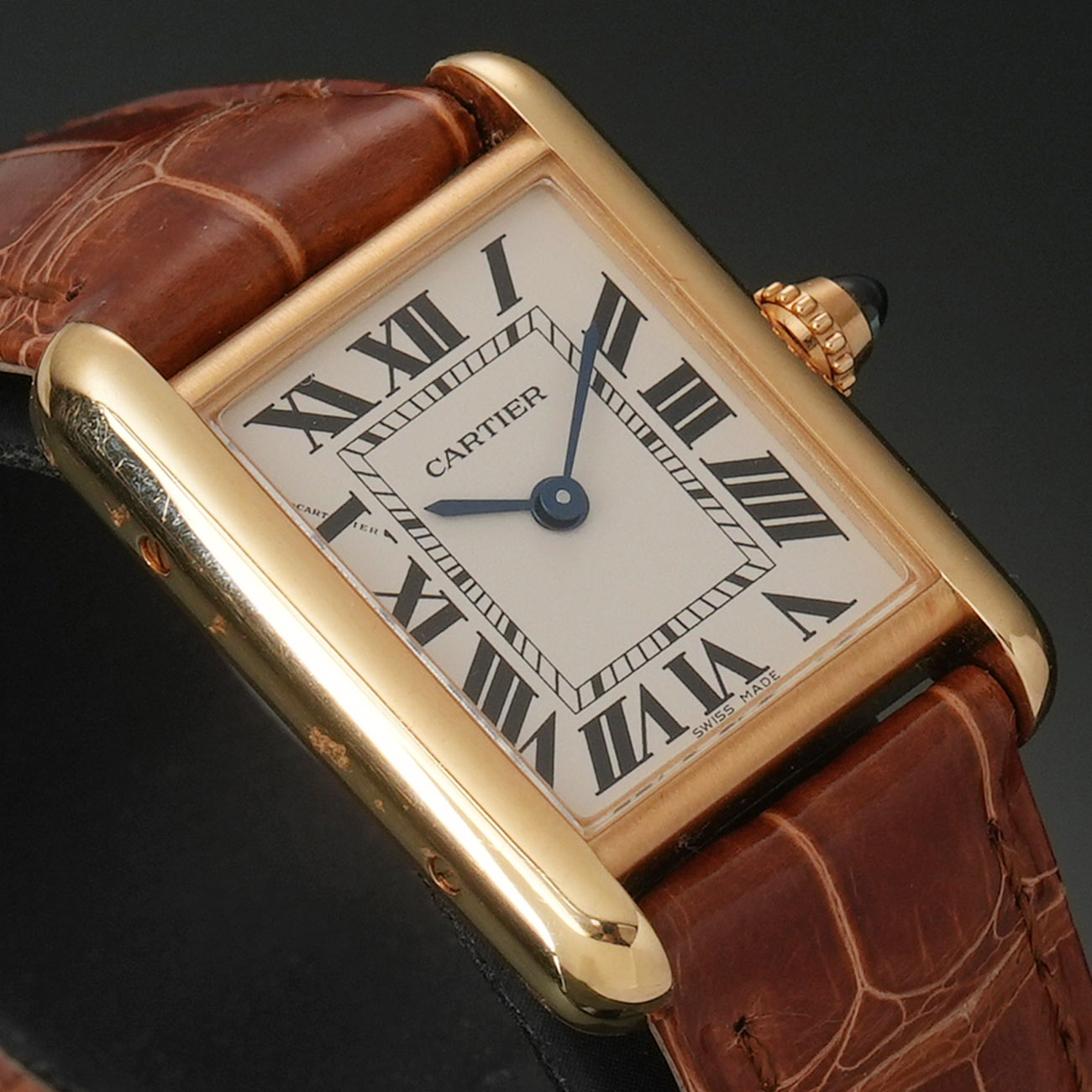 CARTIER(USED)까르띠에 탱크 루이 스몰 쿼츠 W1529856
