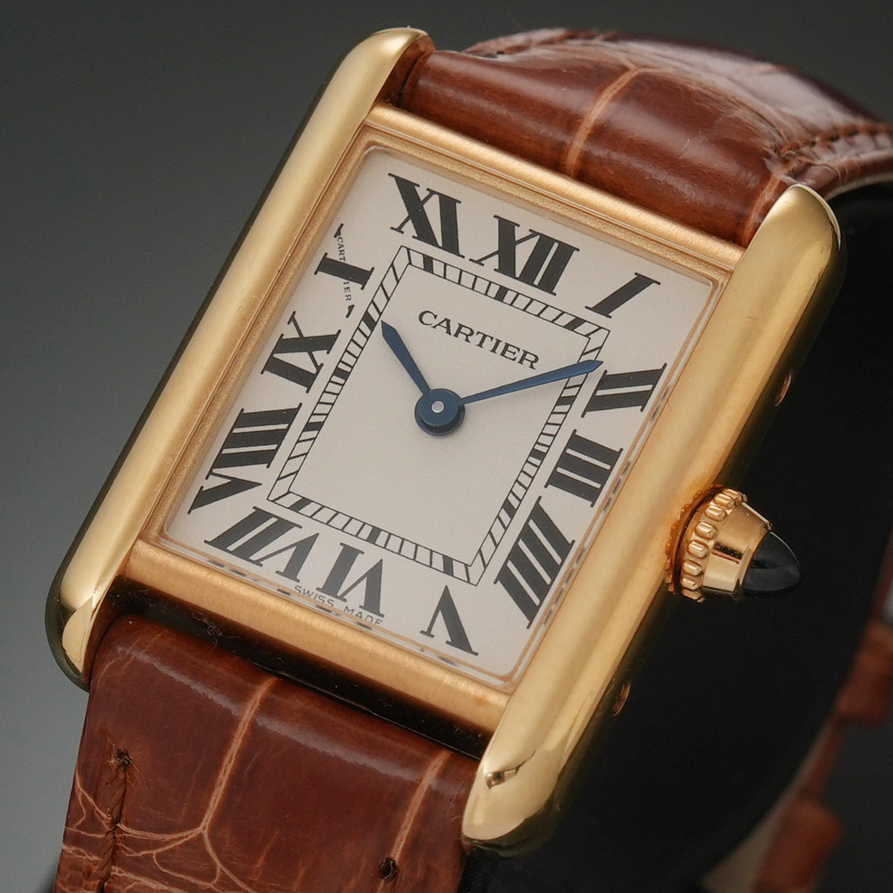 CARTIER(USED)까르띠에 탱크 루이 스몰 쿼츠 W1529856