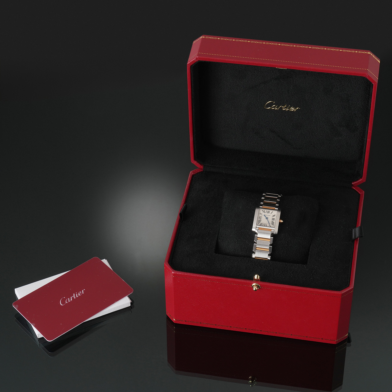 CARTIER(USED)까르띠에 탱크 프랑세즈 콤비 W51007Q4