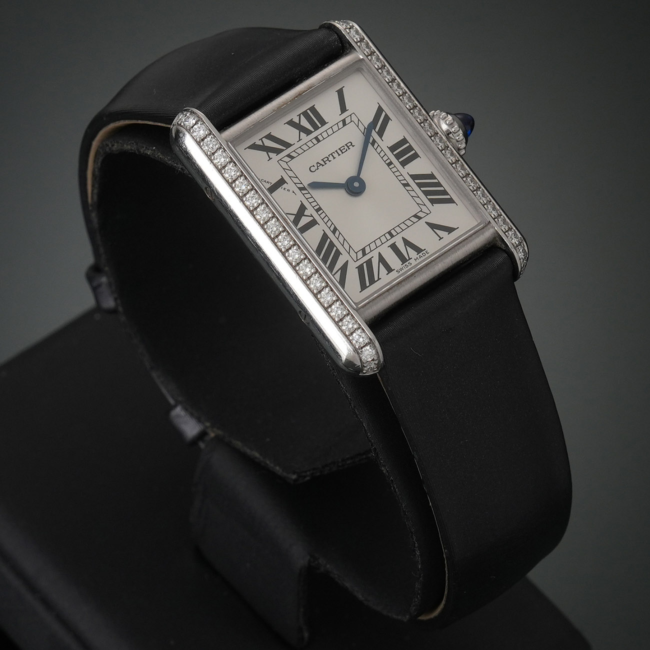 CARTIER(USED)까르띠에 탱크 머스트 스몰 다이아베젤 WT4A0016
