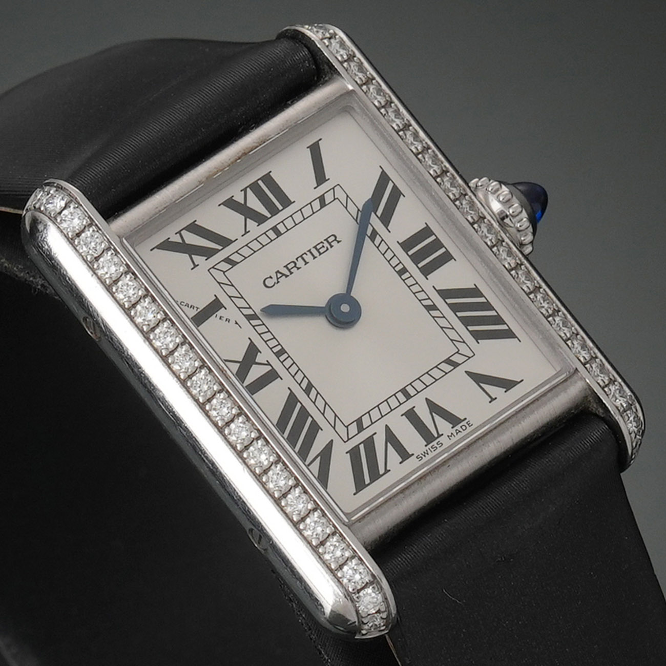 CARTIER(USED)까르띠에 탱크 머스트 스몰 다이아베젤 WT4A0016
