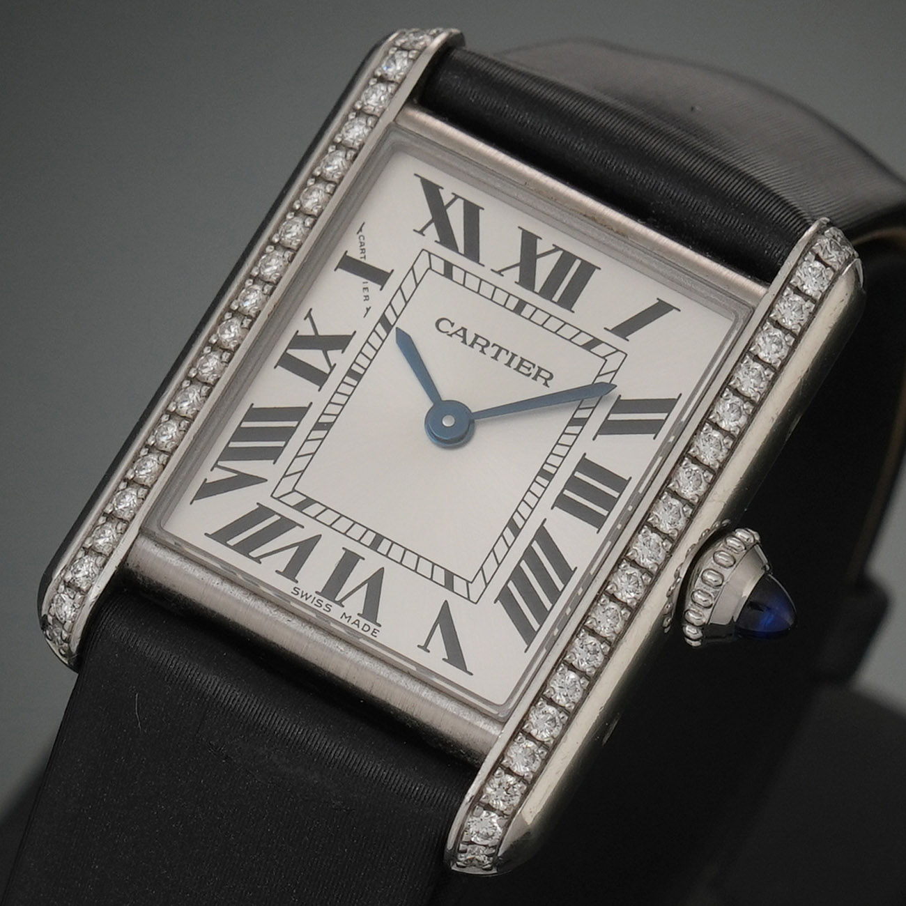 CARTIER(USED)까르띠에 탱크 머스트 스몰 다이아베젤 WT4A0016