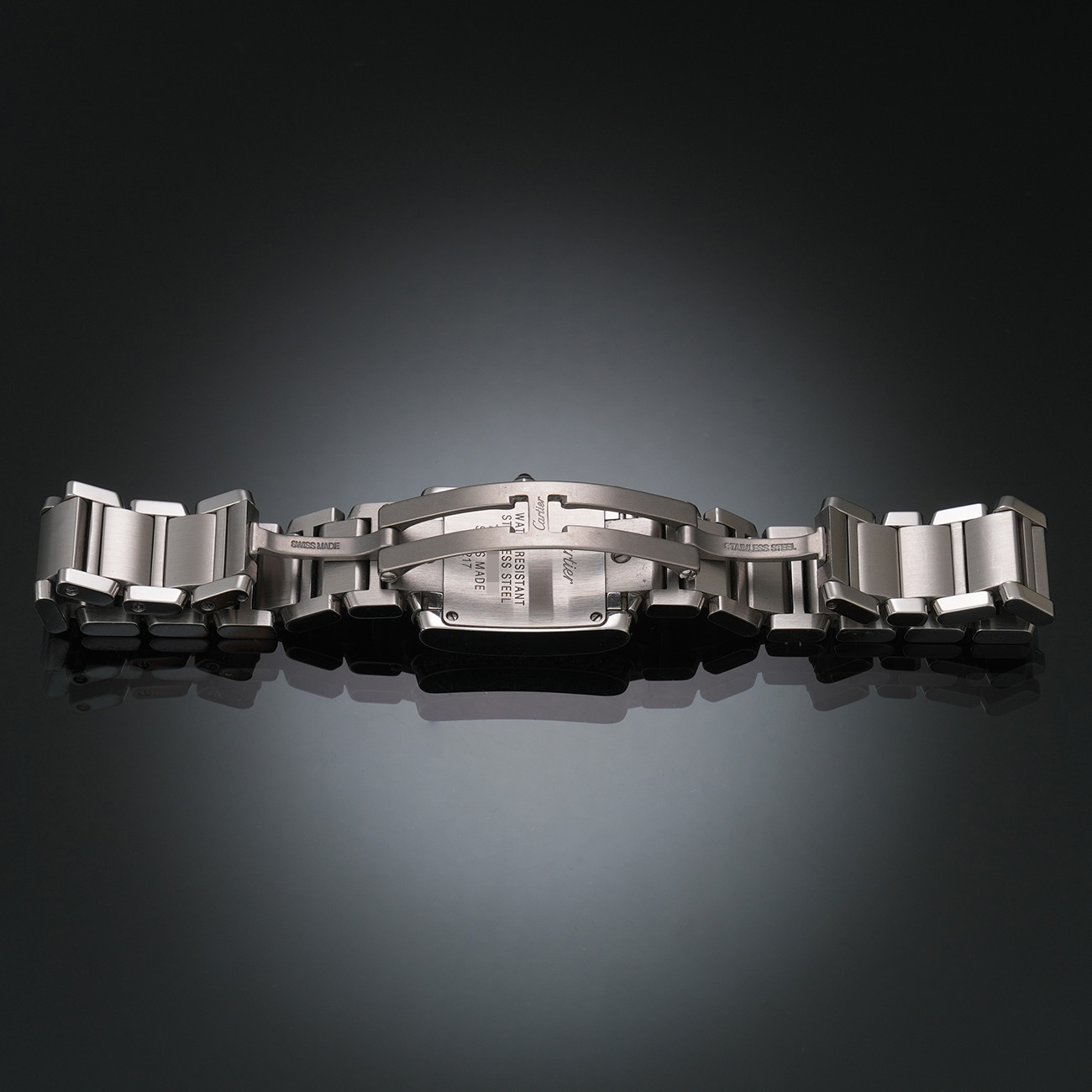 CARTIER(USED)까르띠에 탱크 프랑세즈 다이아베젤 스몰 워치