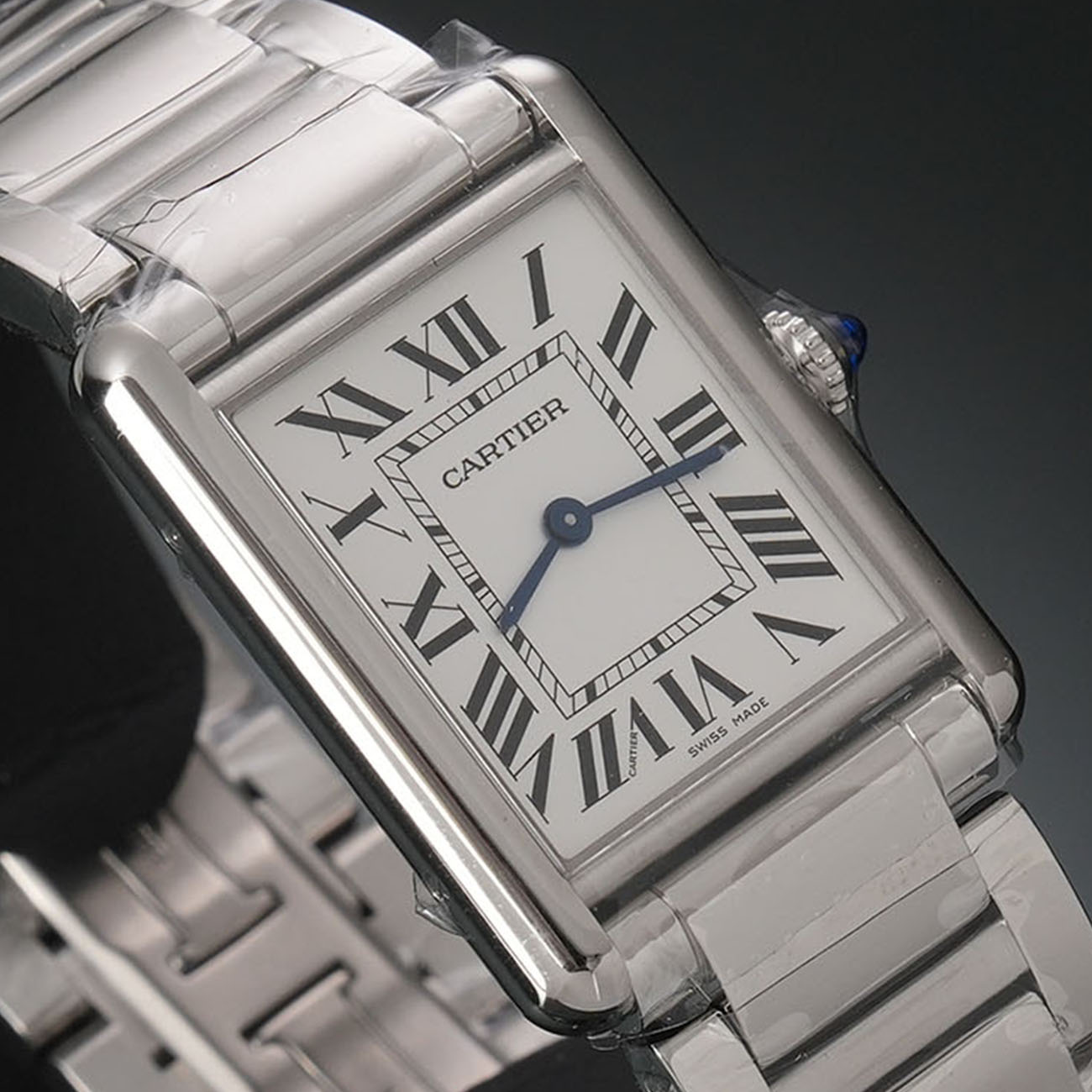 CARTIER(USED)까르띠에 탱크 머스트 라지 스틸 WSTA0106