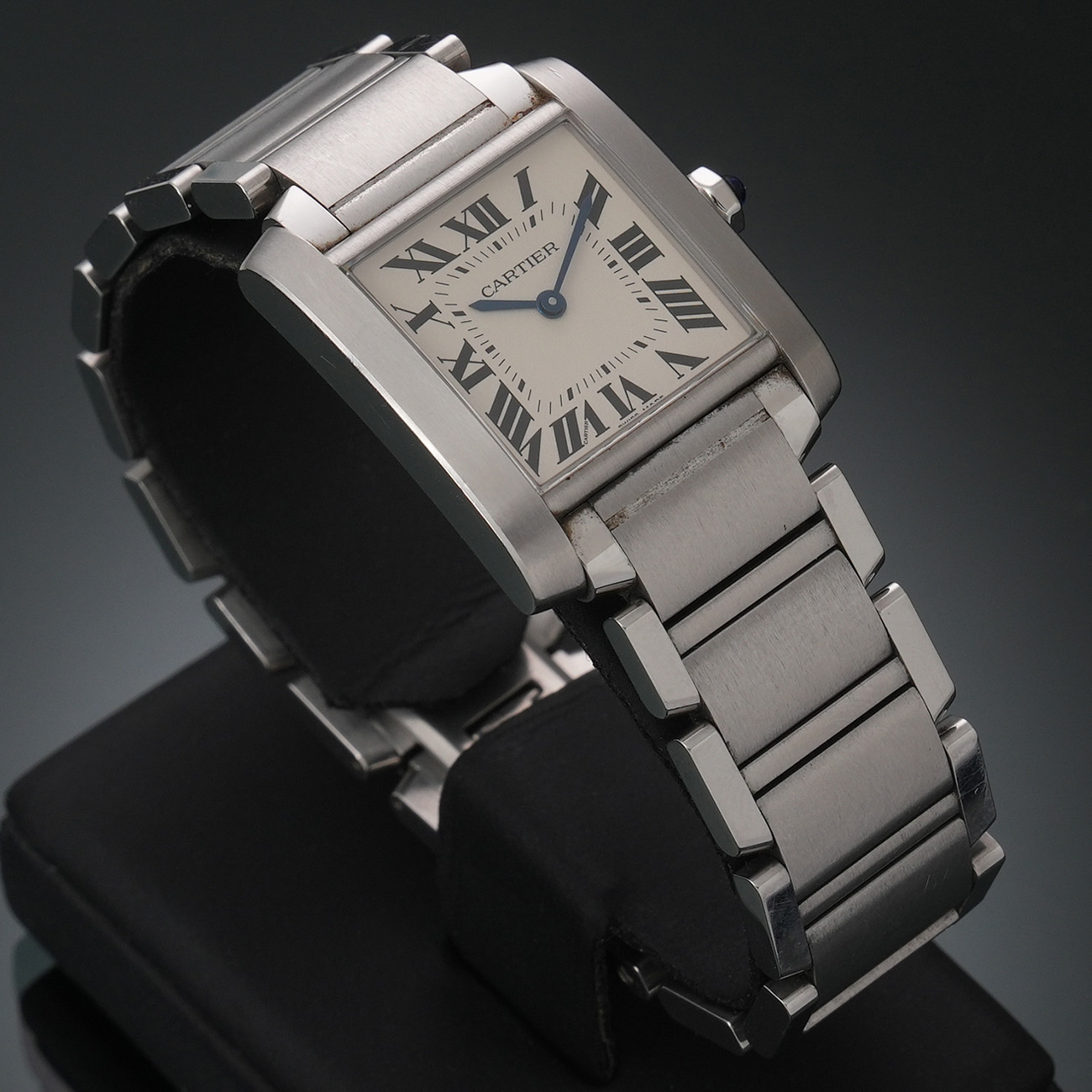 CARTIER(USED)까르띠에 탱크 프랑세즈 미듐 WSTA0005