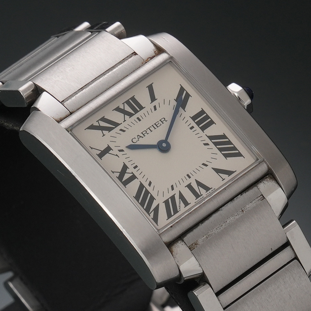 CARTIER(USED)까르띠에 탱크 프랑세즈 미듐 WSTA0005