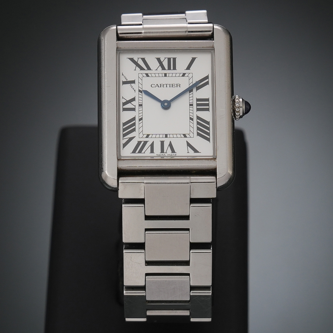CARTIER(USED)까르띠에 탱크 솔로 스틸 스몰 W5200013
