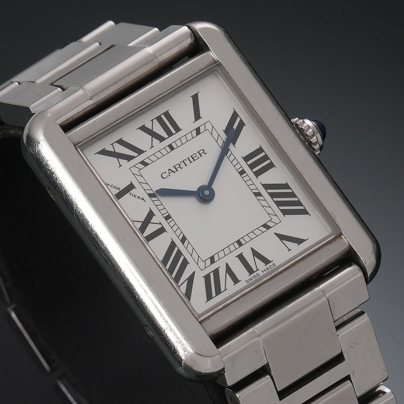 CARTIER(USED)까르띠에 탱크 솔로 스틸 스몰 W5200013