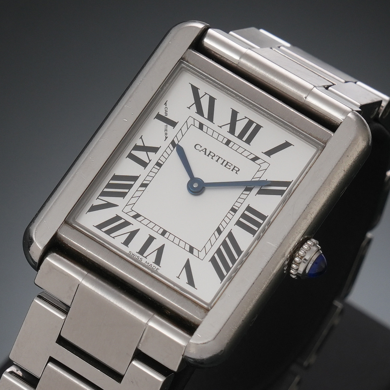 CARTIER(USED)까르띠에 탱크 솔로 스틸 스몰 W5200013