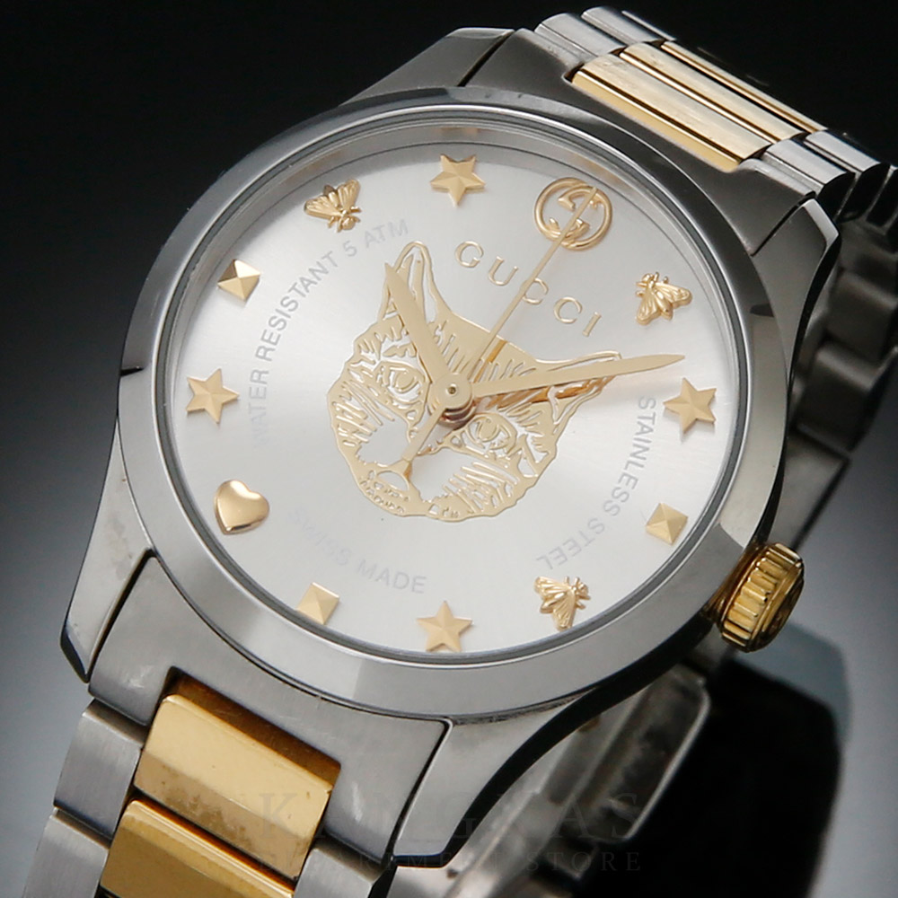 GUCCI(USED)구찌 YA126596 캣 워치