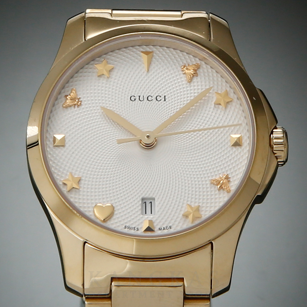 GUCCI(USED)구찌 YA126576 G 타임리스 쿼츠 워치