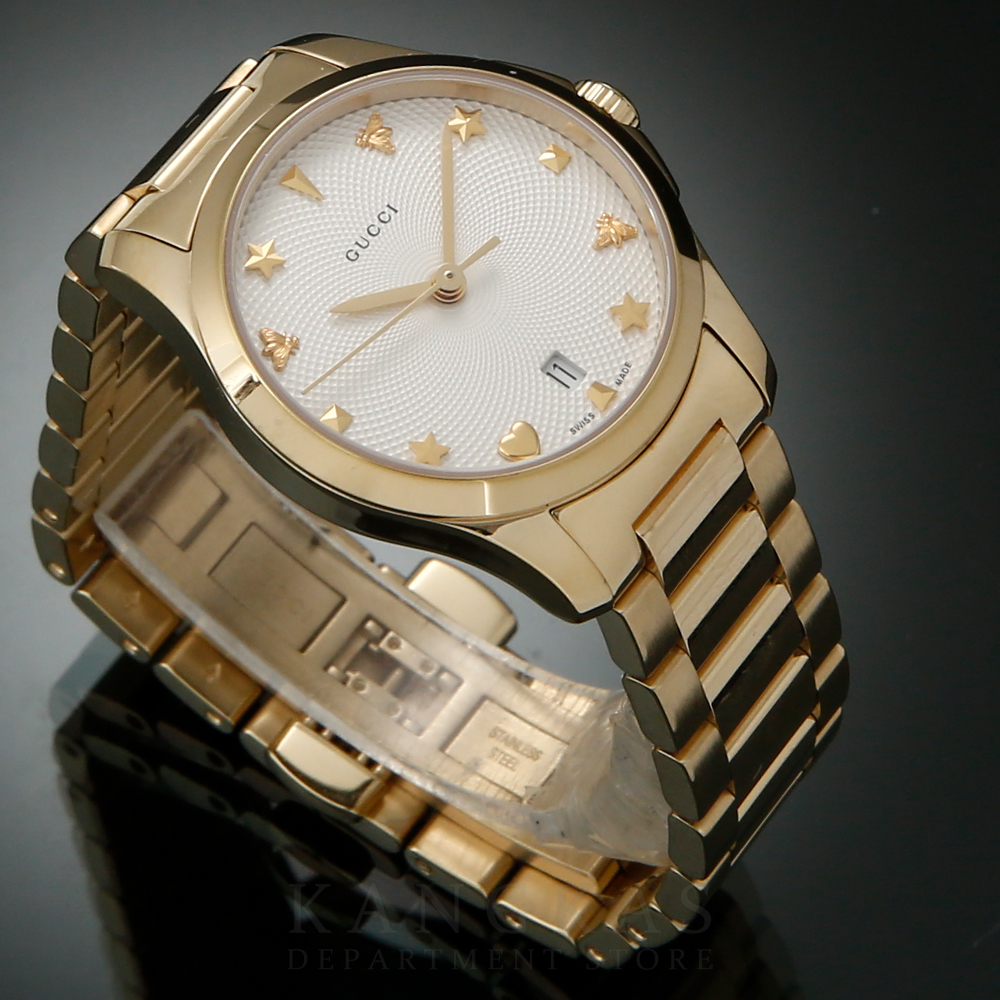 GUCCI(USED)구찌 YA126576 G 타임리스 쿼츠 워치