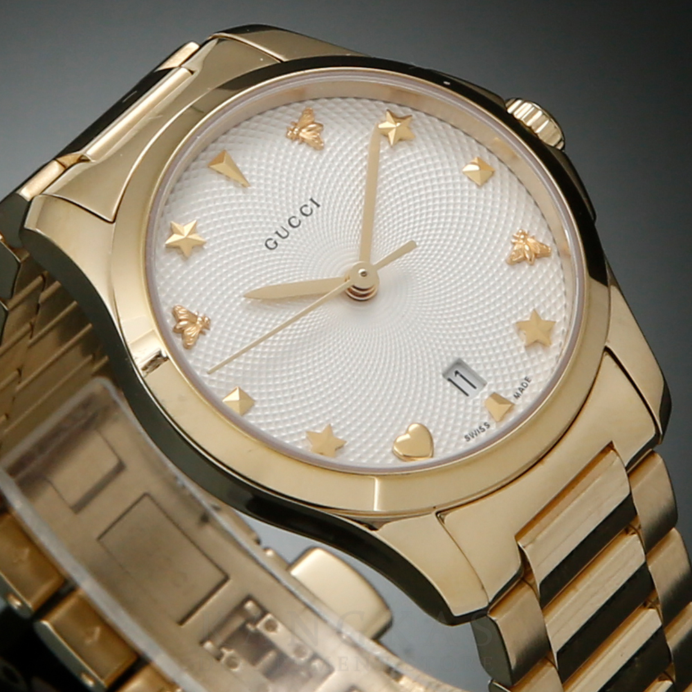 GUCCI(USED)구찌 YA126576 G 타임리스 쿼츠 워치