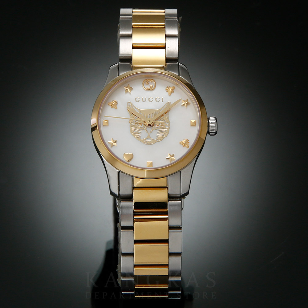 GUCCI(USED)구찌 YA1265012 G 타임리스 캣워치