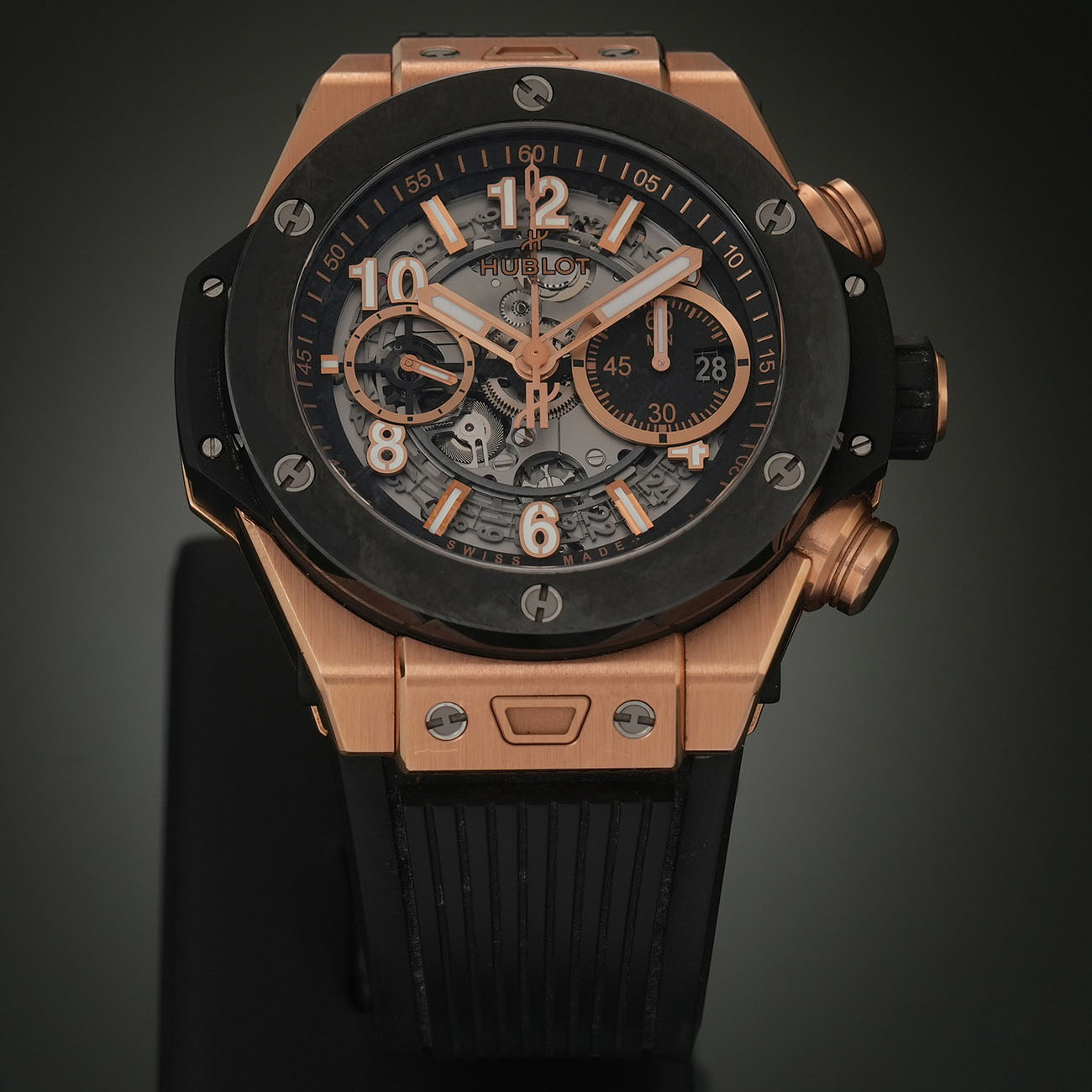 HUBLOT(USED)위블로 빅뱅 유니코 킹 골드 세라믹