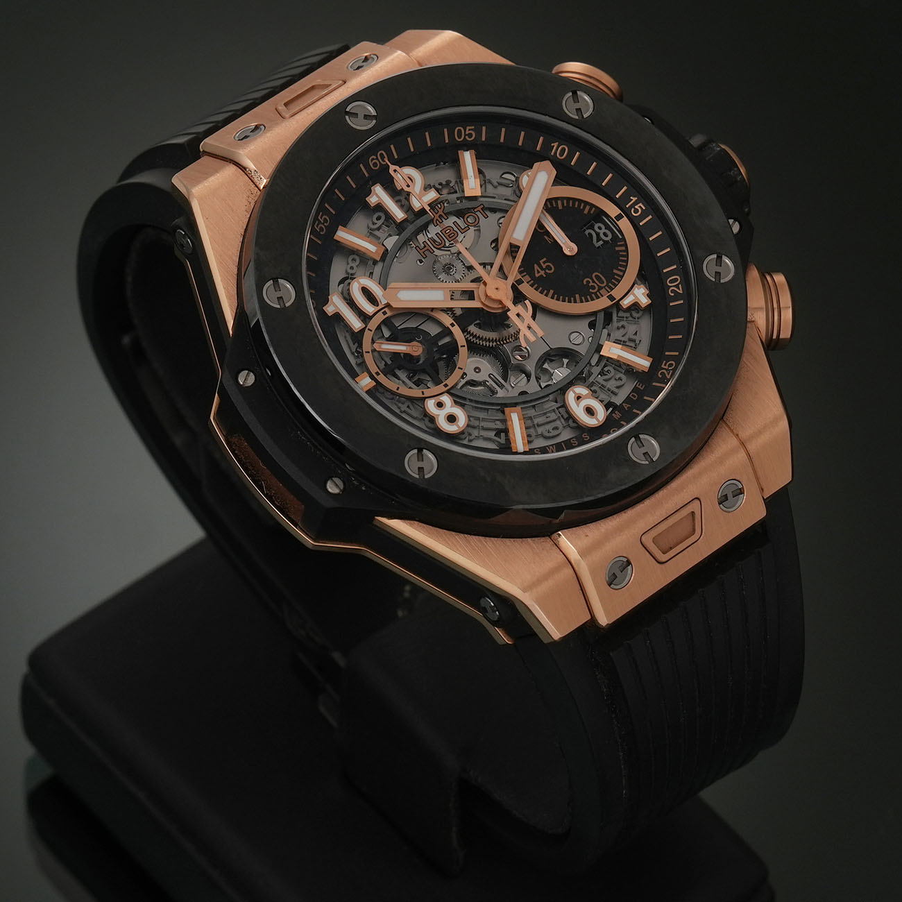 HUBLOT(USED)위블로 빅뱅 유니코 킹 골드 세라믹