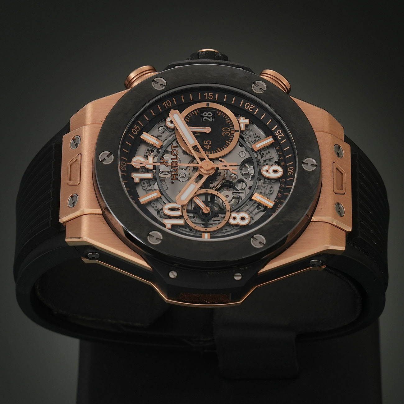HUBLOT(USED)위블로 빅뱅 유니코 킹 골드 세라믹