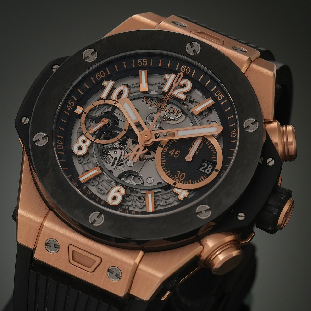 HUBLOT(USED)위블로 빅뱅 유니코 킹 골드 세라믹